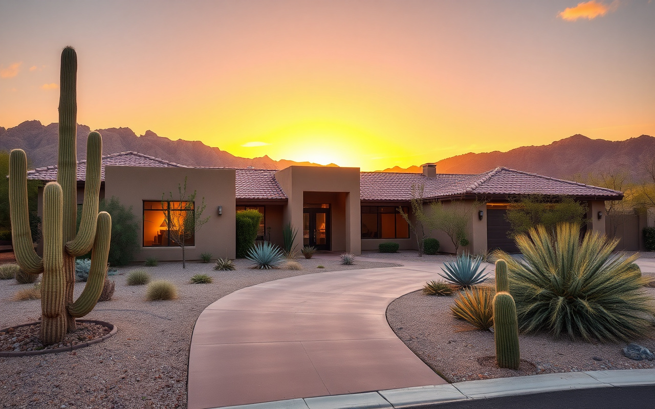 Arizona home in the Sonoran desert — homeowners insurance for Phoenix, Scottsdale, and Tucson